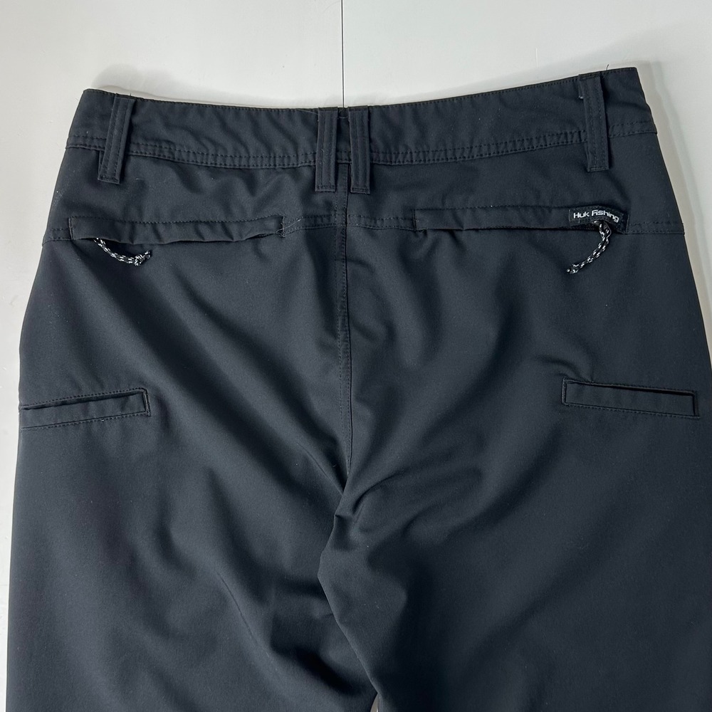 Huk Performance Fishing Pants Black Quick Dry Lightweight Outdoor Mens 30 - Picture 12 of 15